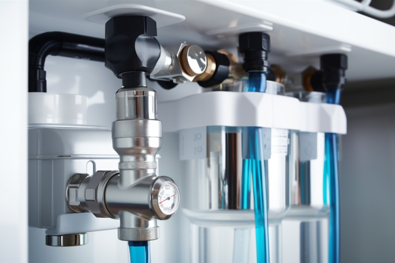 a photo of water softener maintenance